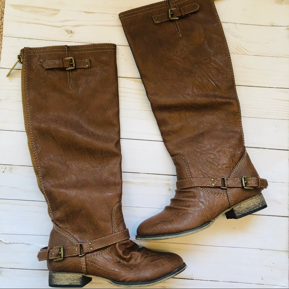 Tan Riding Boots